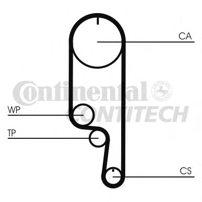 Комплект ременя ГРМ CONTITECH CT1008K2
