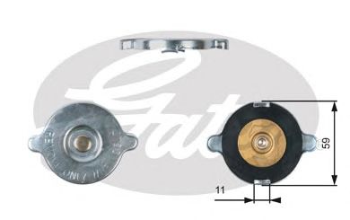 Пробка радиатора GATES RC117