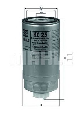 Топливный фильтр KNECHT KC 25
