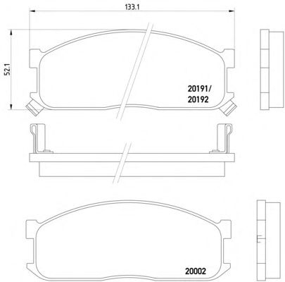 Тормозные колодки TEXTAR 2000201