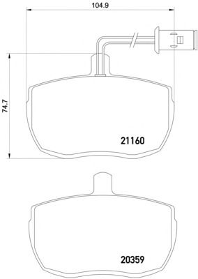 Тормозные колодки TEXTAR 2116002