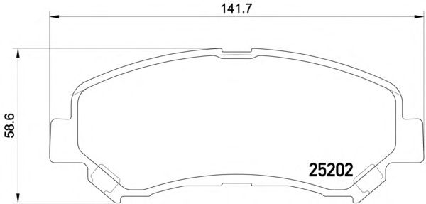 Тормозные колодки TEXTAR 2520201