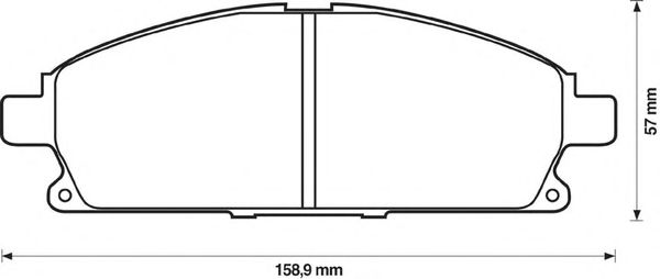 Тормозные колодки JURID 572466J-AS