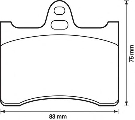 Тормозные колодки BENDIX 571896B