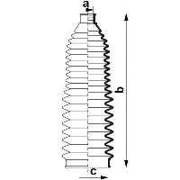 Пильник рульової рейки SPIDAN 83921