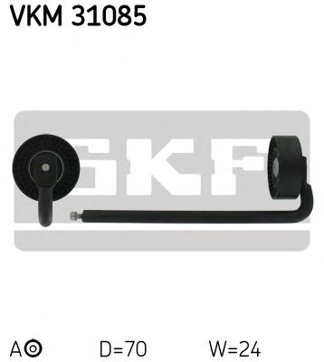 Натяжной ролик поликлинового ремня SKF VKM 31085