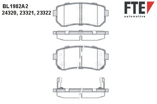 Тормозные колодки FTE BL1982A2