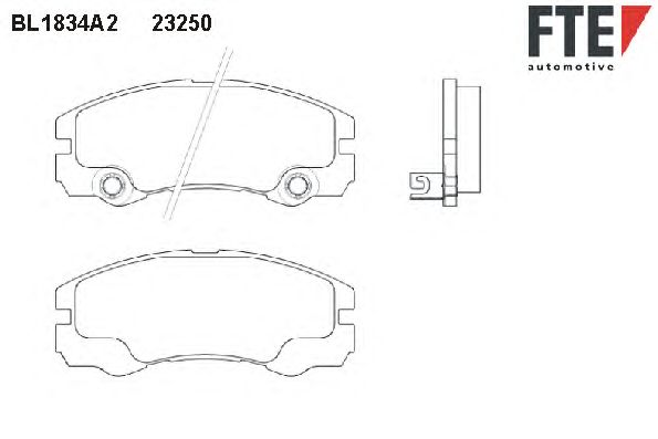 Гальмівні колодки FTE BL1834A2