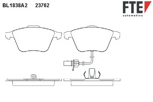 Тормозные колодки FTE BL1838A2