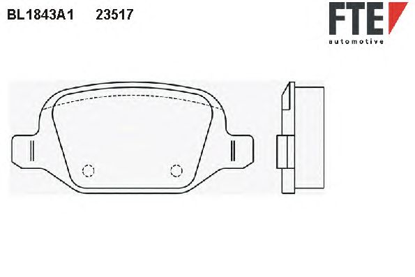 Тормозные колодки FTE BL1843A1
