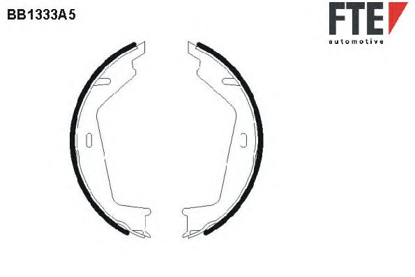 Тормозные колодки ручника FTE BB1333A5