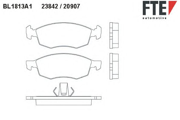 Тормозные колодки FTE BL1813A1