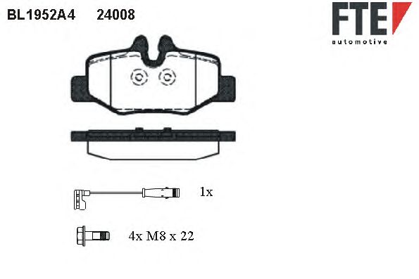 Тормозные колодки FTE BL1952A4