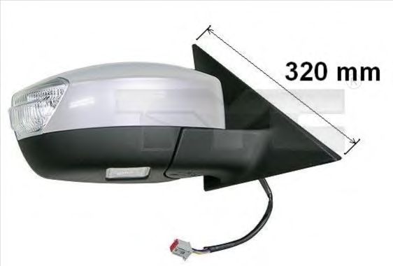 Зеркало заднего вида TYC 310-0124