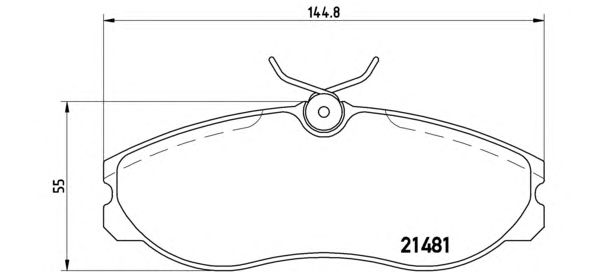Тормозные колодки BREMBO P 24 039