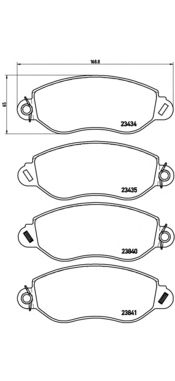 Тормозные колодки BREMBO P 24 053
