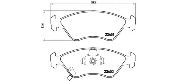 Тормозные колодки BREMBO P 30 007