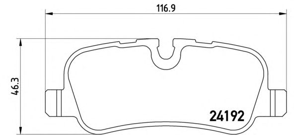 Тормозные колодки BREMBO P 44 013