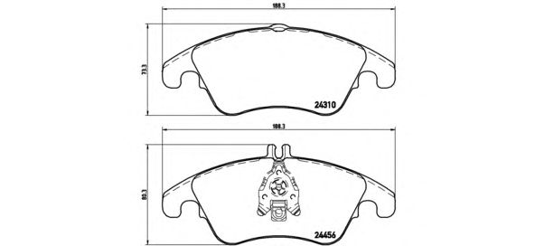 Тормозные колодки BREMBO P 50 069