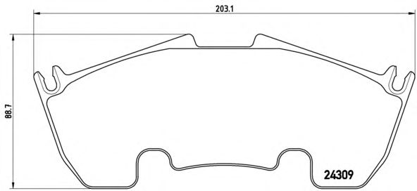 Тормозные колодки BREMBO P 50 079