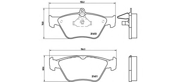 Тормозные колодки BREMBO P 59 019