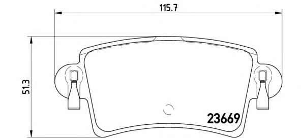 Тормозные колодки BREMBO P 59 040