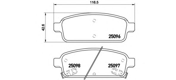 Тормозные колодки BREMBO P 59 078