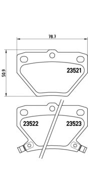 Тормозные колодки BREMBO P 83 052
