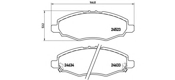 Тормозные колодки BREMBO P 83 094
