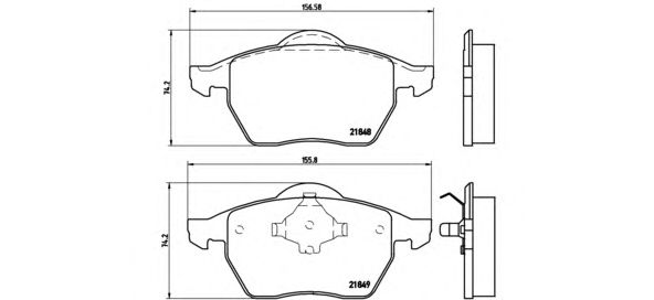 Тормозные колодки BREMBO P 85 039