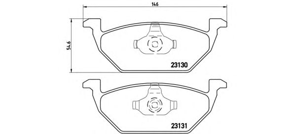 Тормозные колодки BREMBO P 85 041