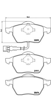 Тормозные колодки BREMBO P 85 045