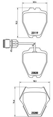 Тормозные колодки BREMBO P 85 054