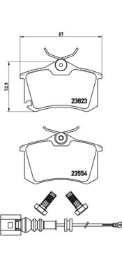 Тормозные колодки BREMBO P 85 066