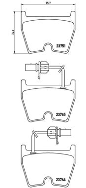 Тормозные колодки BREMBO P 85 078
