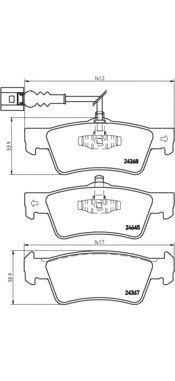 Тормозные колодки BREMBO P 85 091
