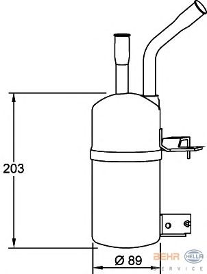 Осушитель кондиционера HELLA 8FT 351 192-061