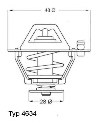 Термостат WAHLER 4634.76