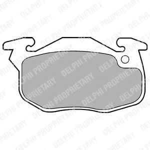 Тормозные колодки DELPHI LP1053