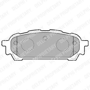 Тормозные колодки DELPHI LP1822
