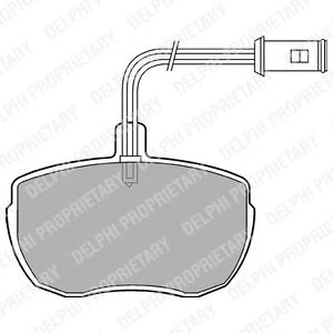 Тормозные колодки DELPHI LP472