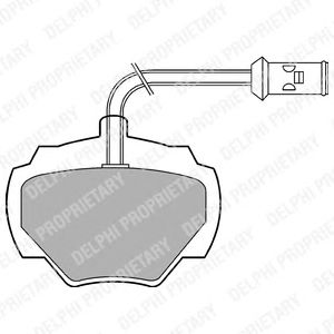 Тормозные колодки DELPHI LP475