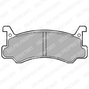 Тормозные колодки DELPHI LP521