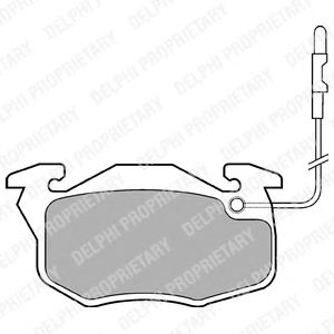 Тормозные колодки DELPHI LP696