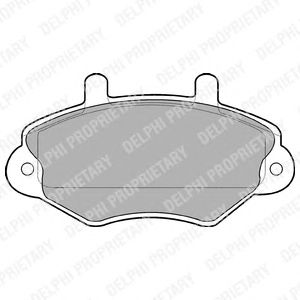 Тормозные колодки DELPHI LP767