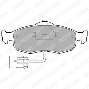 Тормозные колодки DELPHI LP781