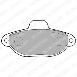 Тормозные колодки DELPHI LP851