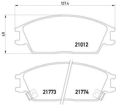 Тормозные колодки HELLA 8DB 355 006-271