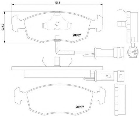 Тормозные колодки HELLA 8DB 355 007-341