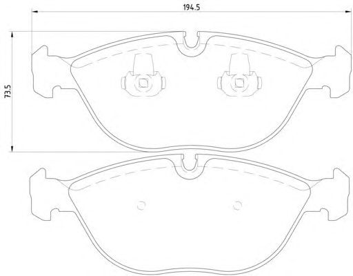 Тормозные колодки HELLA 8DB 355 008-261